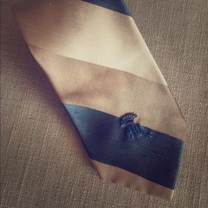 Vintage Countess Wara Goldmaters striped men's tie